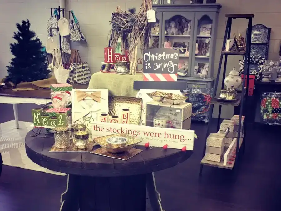Seasonal gift display at City Drugs